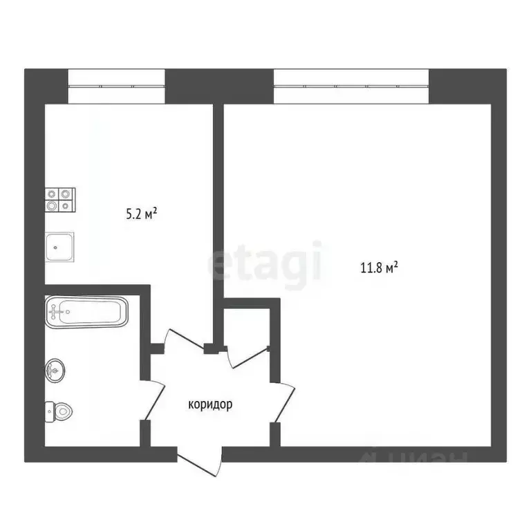 1-к кв. Воронежская область, Воронеж Путиловская ул., 15А (21.1 м) - Фото 0
