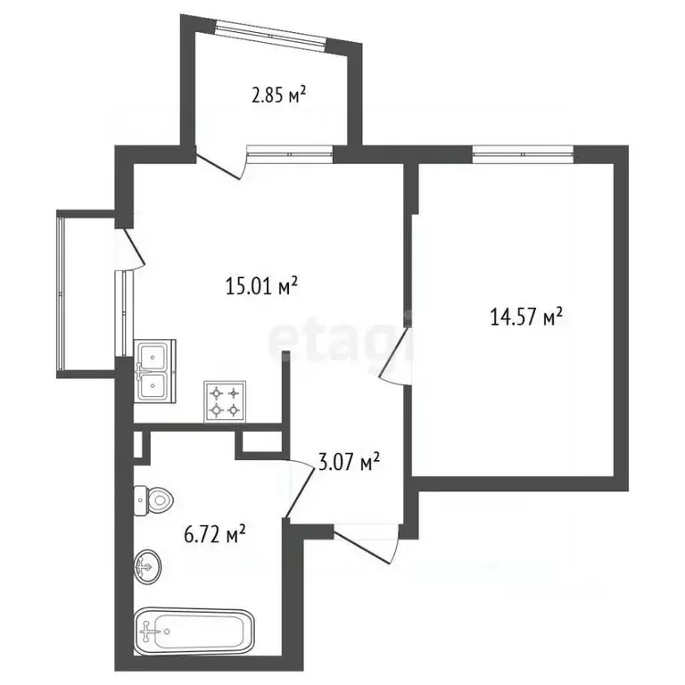 1-к кв. Санкт-Петербург Полюстровский просп., 87к1 (39.9 м) - Фото 2