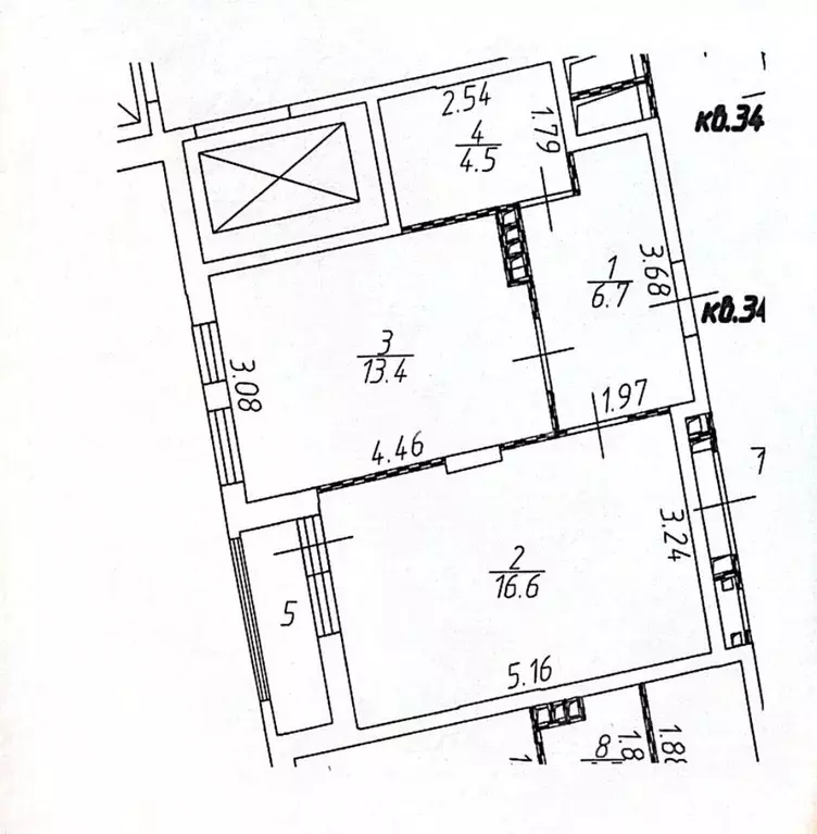 1-к кв. Москва бул. Скандинавский, 12 (41.2 м) - Фото 1