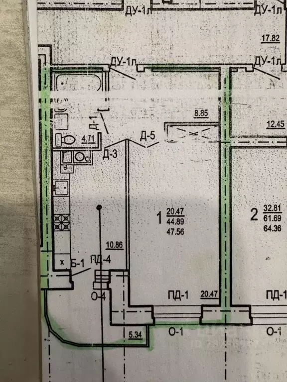 1-к кв. Смоленская область, Смоленск просп. Гагарина, 47 (45.0 м) - Фото 2