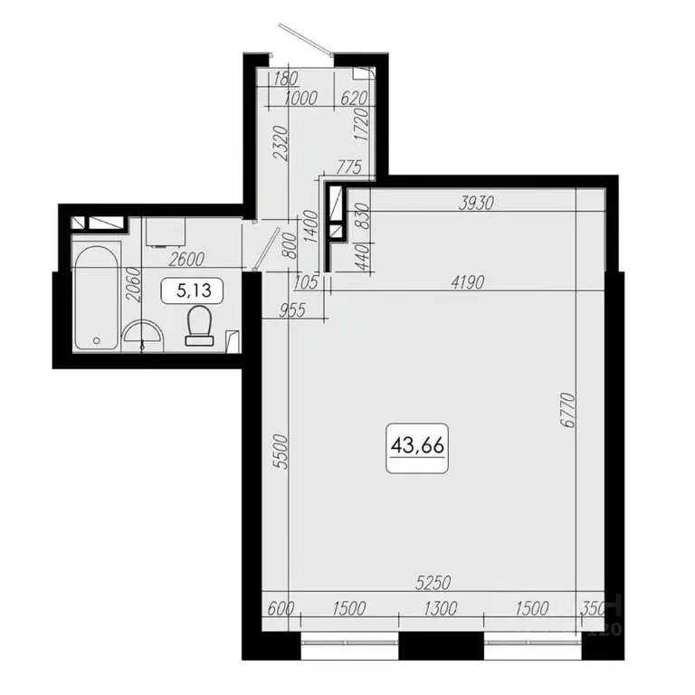 1-к кв. Приморский край, Владивосток Верхняя ул., 20 (43.66 м) - Фото 1