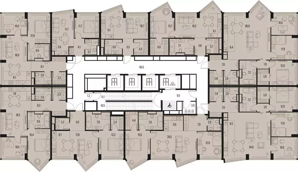 3-комнатная квартира: Москва, Летниковская улица, 11к1 (71.3 м) - Фото 1