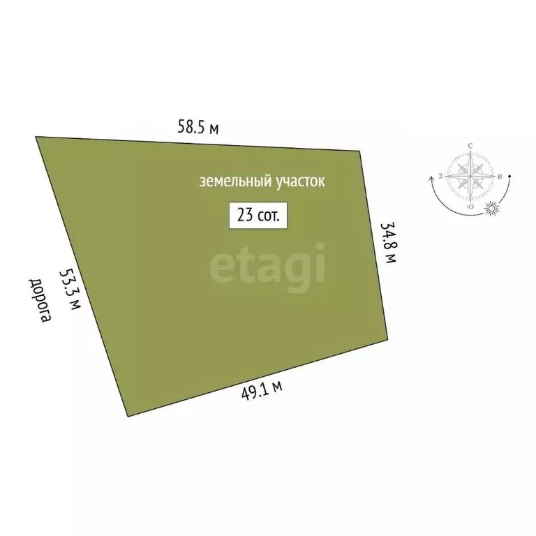 Участок в Крым, Кировский район, Первомайское с/пос, с. Ключевое ул. ... - Фото 2