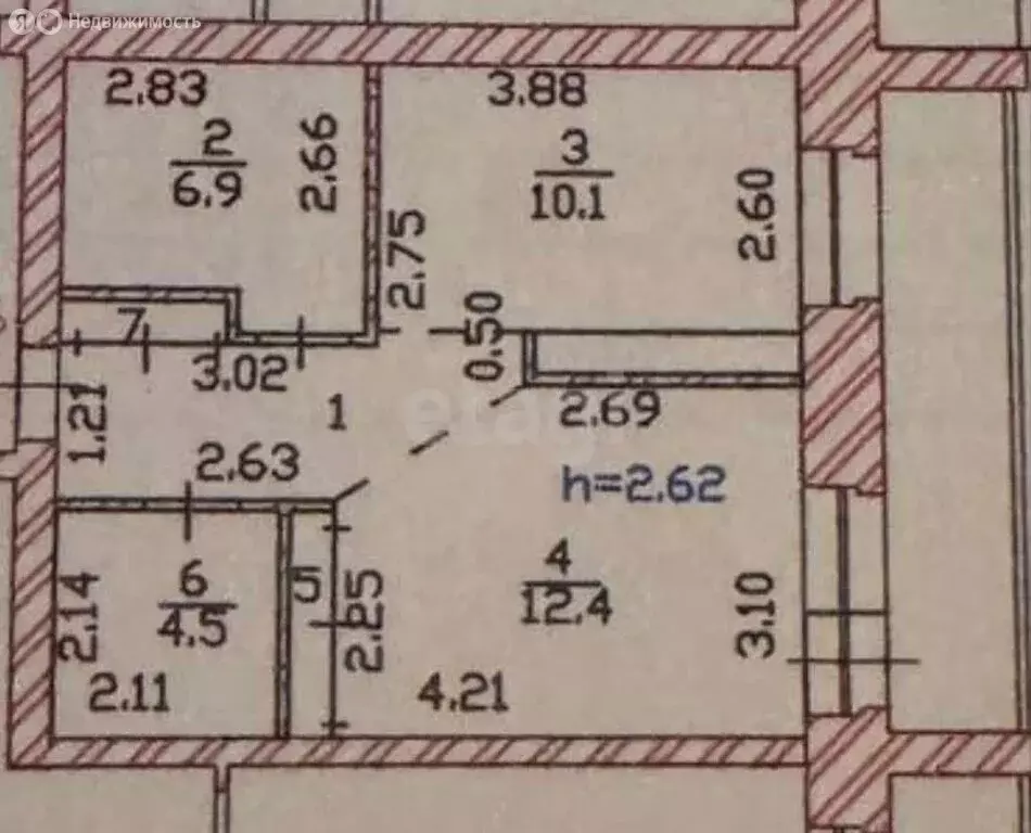 1-комнатная квартира: Абакан, улица Некрасова, 41 (40 м) - Фото 1
