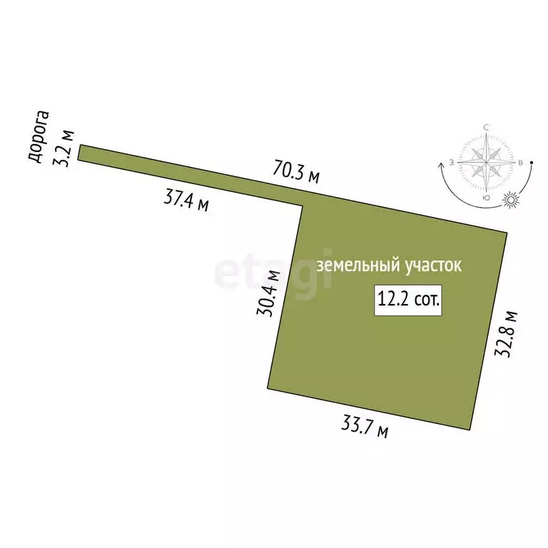 Участок в Тюмень, ДНП Звенящие Кедры Тюмени (12.9 м) - Фото 1