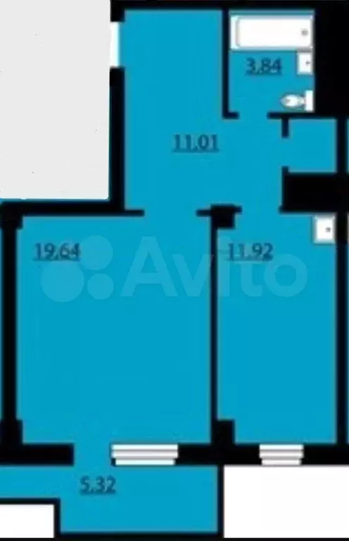 1-к. квартира, 48,9 м, 22/25 эт. - Фото 0