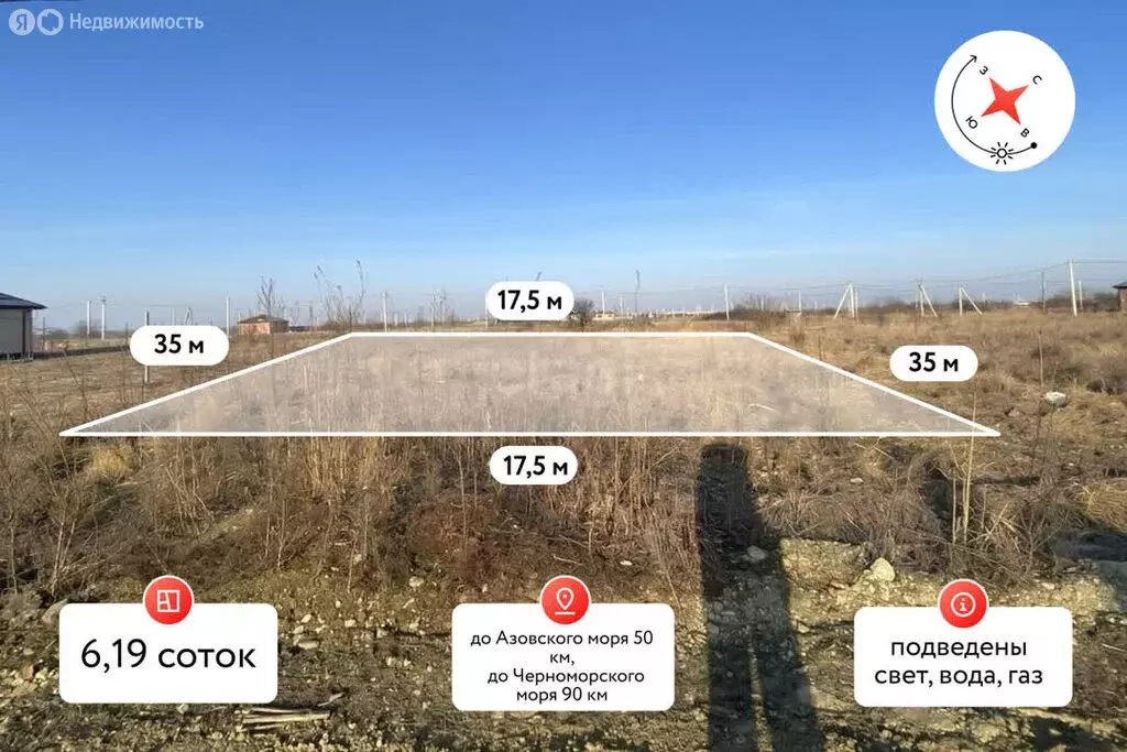 Участок в Краснодарский край, Славянск-на-Кубани (6.19 м) - Фото 1