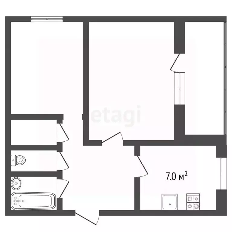 3-к кв. Владимирская область, Муром Карачаровское ш., 32 (52.9 м) - Фото 0