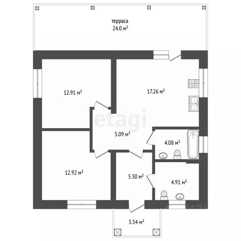 Дом в Тюменская область, Тюменский муниципальный округ, д. Молчанова  ... - Фото 2