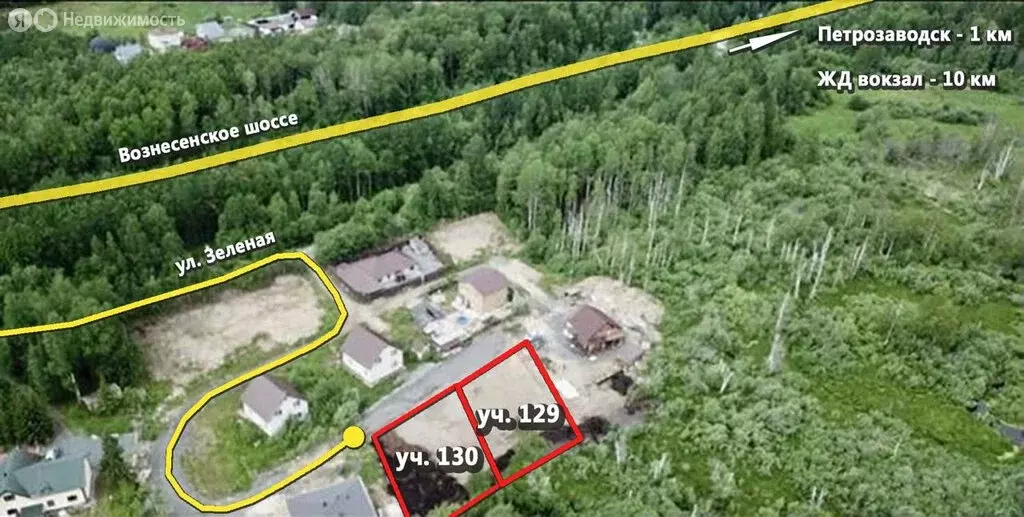 Участок в Прионежский район, Деревянское сельское поселение, деревня ... - Фото 1