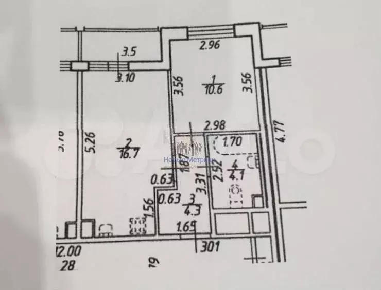 1-к. квартира, 35 м, 3/25 эт. - Фото 0