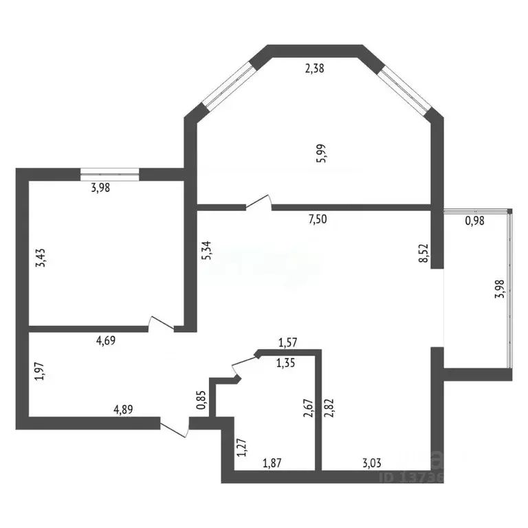 3-к кв. Амурская область, Благовещенск Игнатьевское ш., 10/6 (84.6 м) - Фото 2