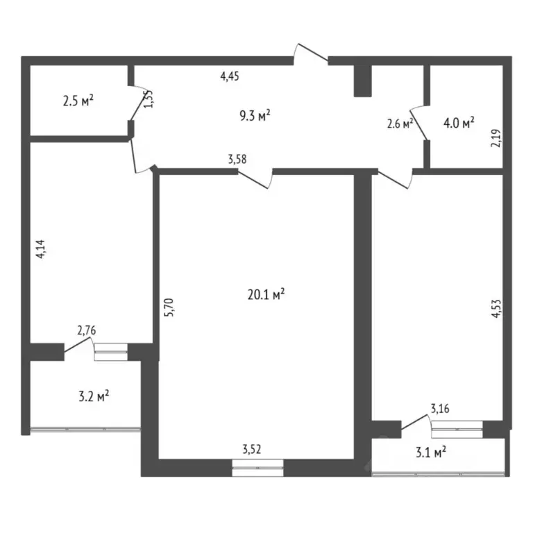 2-к кв. Тюменская область, Тюмень Широтная ул., 169 (63.9 м) - Фото 2