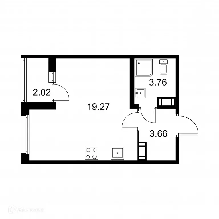 Продаётся 1-к квартира, 27.7 м - Фото 0