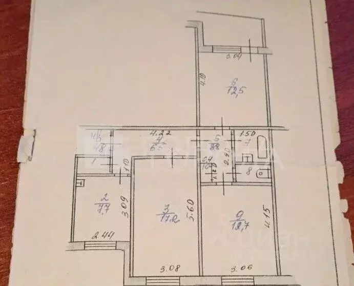 3-к кв. Алтайский край, Барнаул ул. Юрина, 222 (61.0 м) - Фото 1