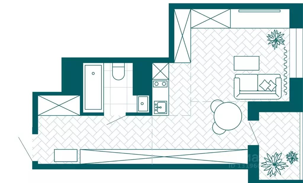 1-к кв. Хабаровский край, Хабаровск Конечный пер., 2В (36.42 м) - Фото 1