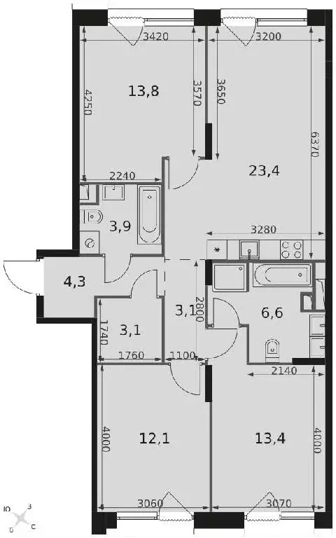 Продается 3-комнатная квартира - Фото 1