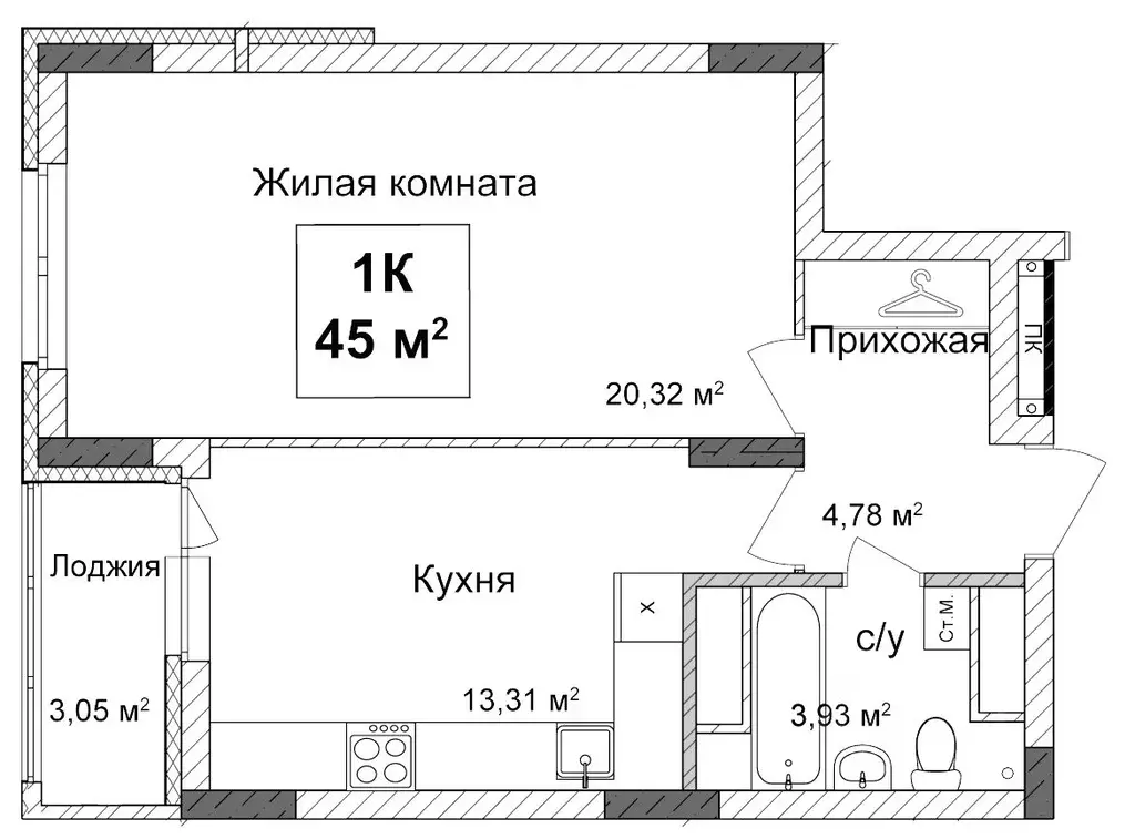 1-к кв. Нижегородская область, Нижний Новгород Подкова на Ванеева ... - Фото 0