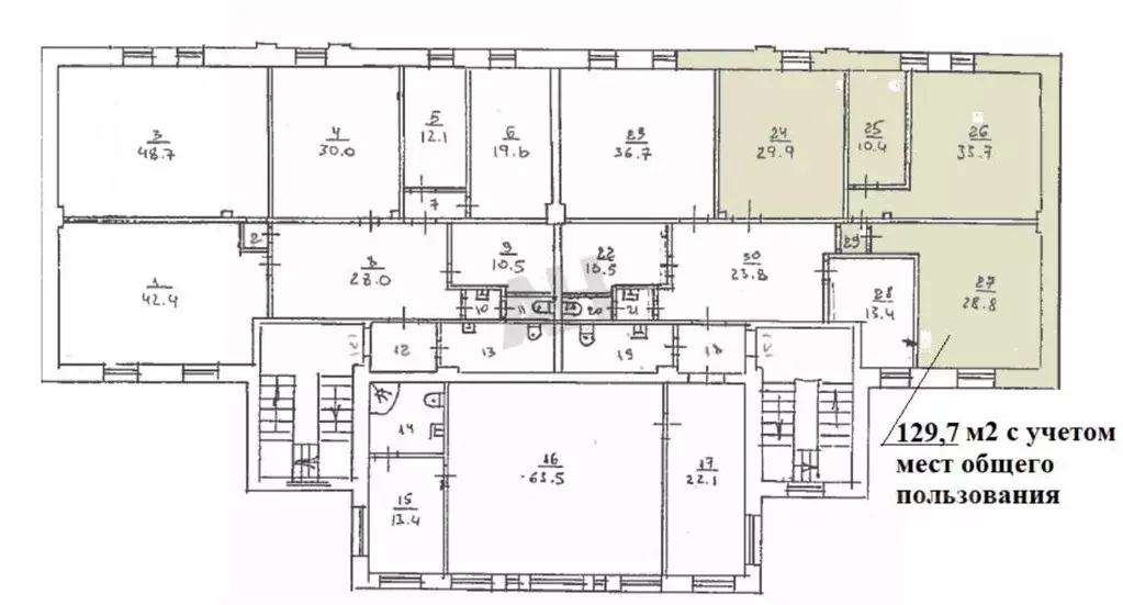 Офис в Москва Старая Басманная ул., 7С2 (130 м) - Фото 1