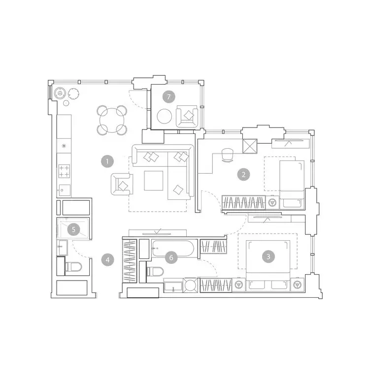 3-комнатная квартира: Москва, улица Миклухо-Маклая, вл23 (71.2 м) - Фото 2