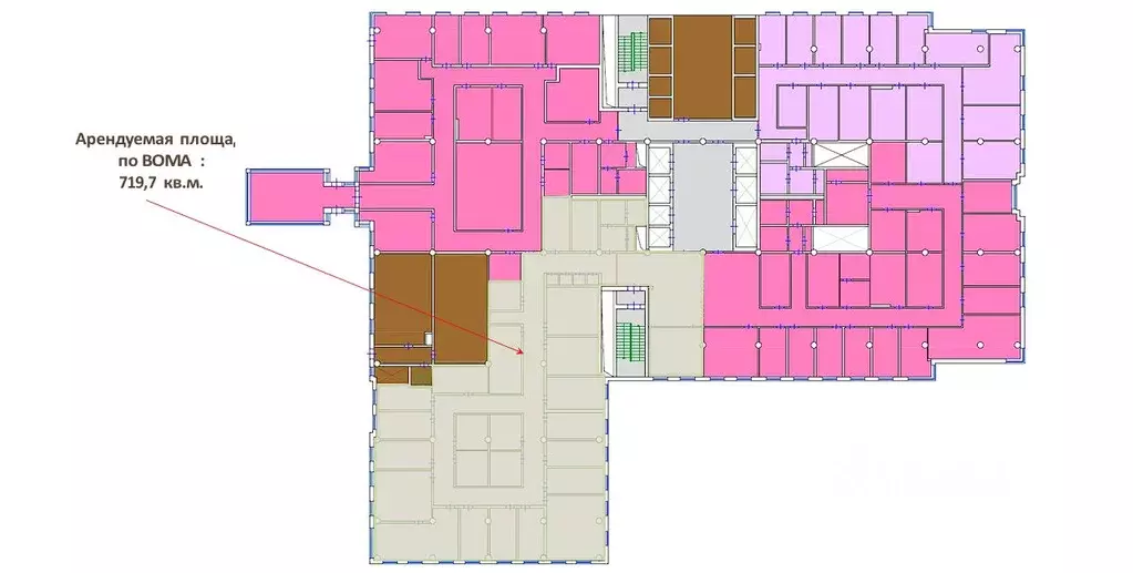 Офис в Москва Смоленский бул., 3-5С1 (720 м) - Фото 2