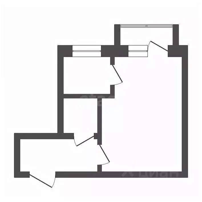 1-к кв. Амурская область, Благовещенск ул. Ленина, 39 (30.8 м) - Фото 1