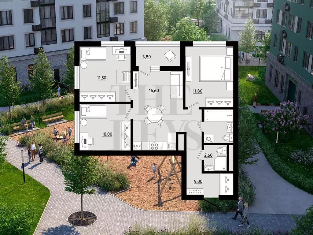 Продаётся 3-к квартира, 67.5 м - Фото 0