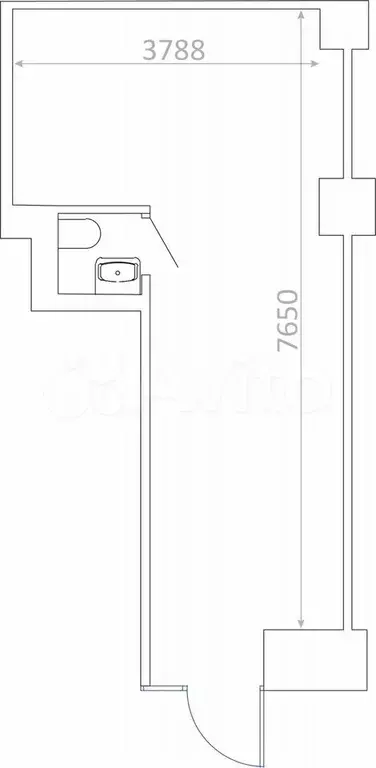 Габ на трафике, 24,3 м2 - Фото 0