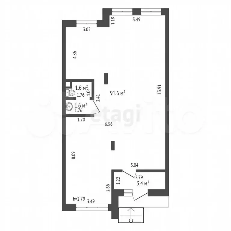 Продам офисное помещение, 98.2 м - Фото 0