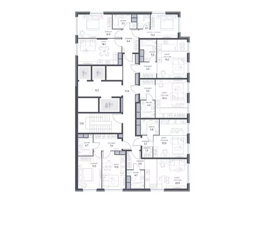 2-комнатная квартира: Москва, Тагильская улица, 2к1 (60.1 м) - Фото 1