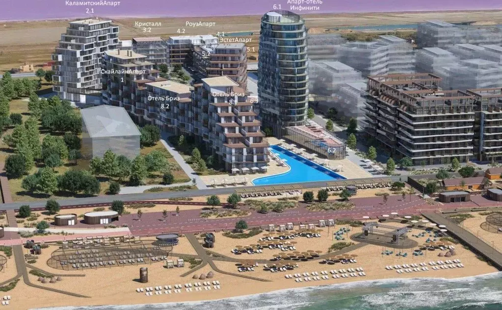 Студия Крым, Сакский район, Лесновское с/пос, с. Прибрежное ул. ... - Фото 2