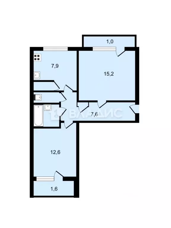 2-к кв. Вологодская область, Сокол Продольная ул., 18 (49.0 м) - Фото 1