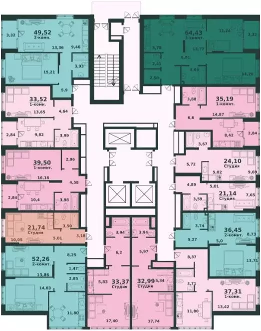 3-к кв. Ульяновская область, Ульяновск ул. Аблукова, 22 (64.43 м) - Фото 1