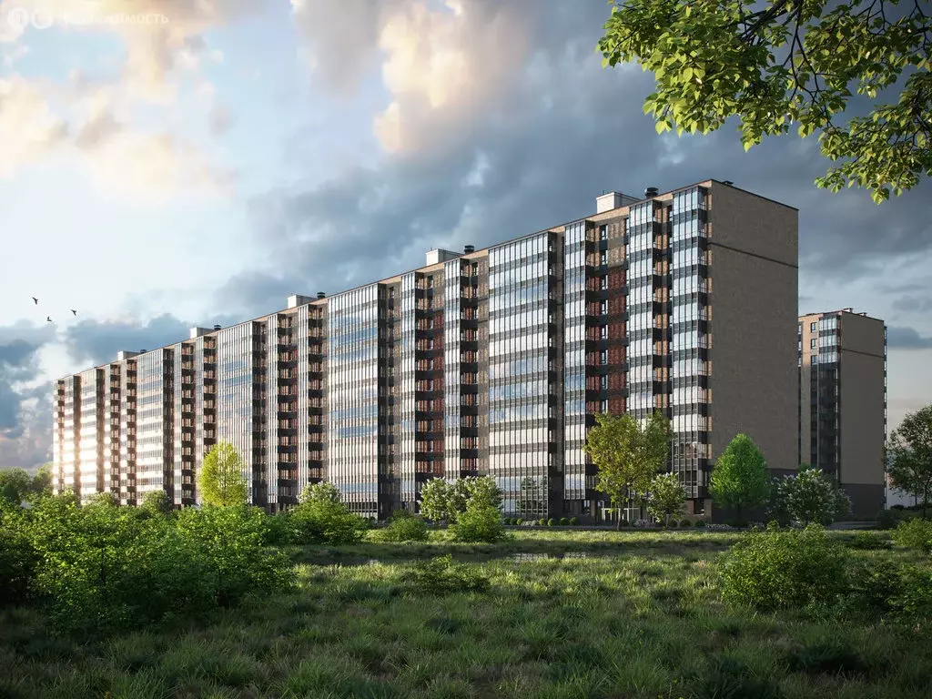 Квартира-студия: Кудрово, Солнечная улица, 4 (23.7 м) - Фото 2