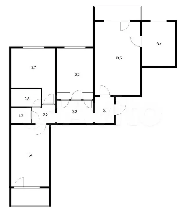 4-к. квартира, 73 м, 5/9 эт. - Фото 0