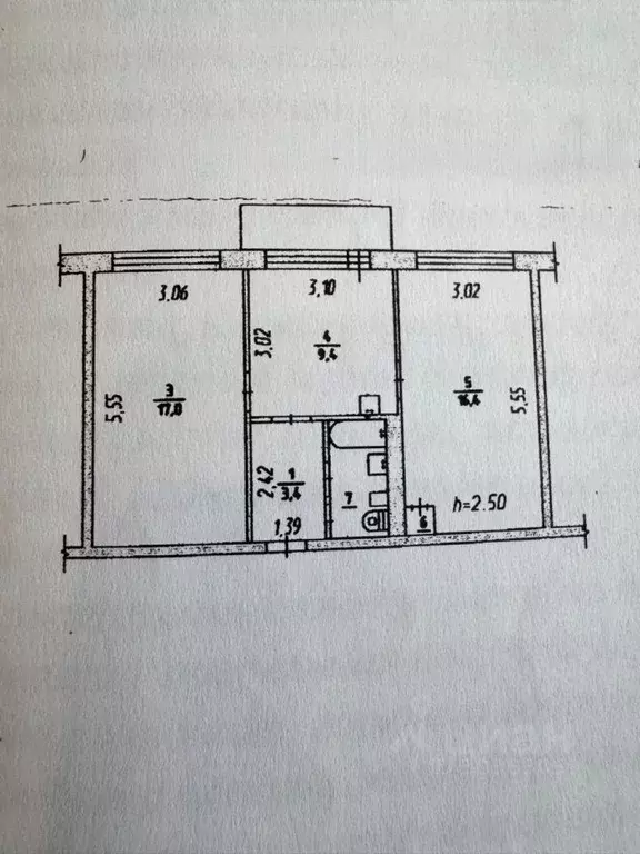 2-к кв. Кемеровская область, Осинники ул. Куйбышева, 3 (49.8 м) - Фото 2