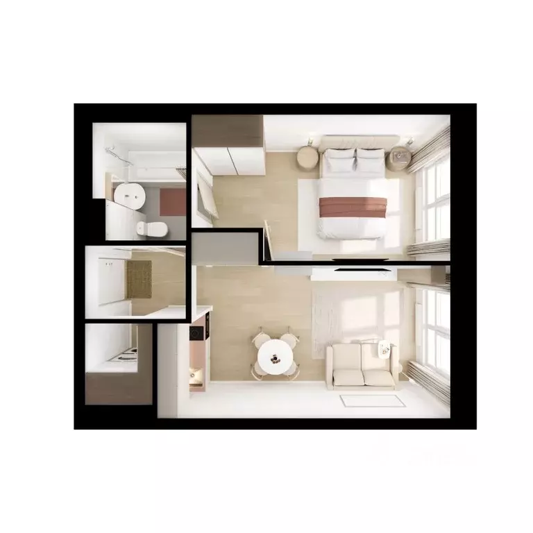 1-к кв. Московская область, Красногорск городской округ, пос. ... - Фото 2