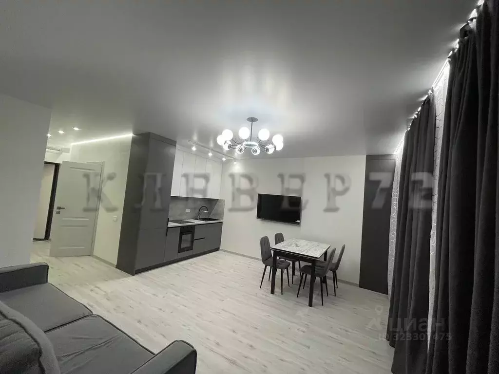 Студия Тюменская область, Тюмень ул. Андрея Кореневского, 5 (34.0 м) - Фото 2