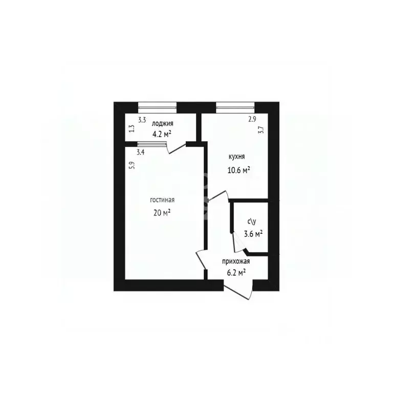 1-к кв. Дагестан, Дербент ул. Бабаева, 15 (45.0 м) - Фото 2