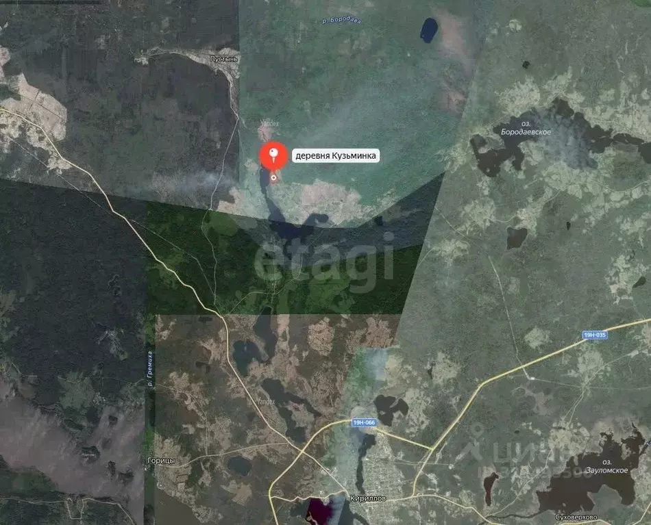 Дом в Вологодская область, Кирилловский муниципальный округ, д. ... - Фото 1