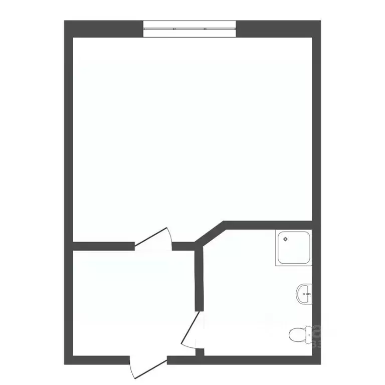 Студия Тюменская область, Тюмень ул. Бабарынка, 65 (20.5 м) - Фото 1