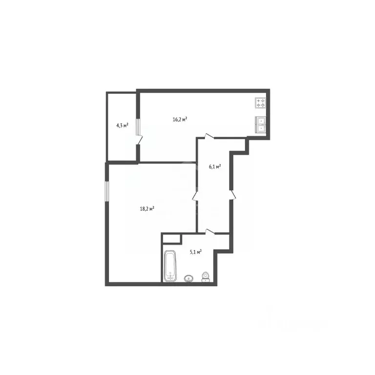 1-к кв. Санкт-Петербург Черниговская ул., 17 (49.0 м) - Фото 2