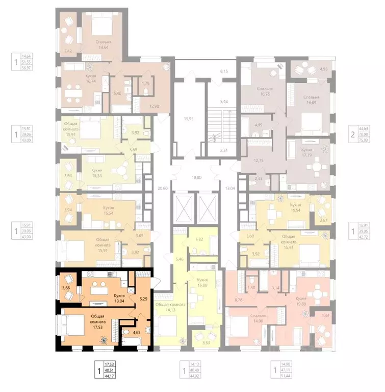 1-к кв. Мордовия, Саранск Юбилейный жилрайон, 3-й мкр, Новая История ... - Фото 2