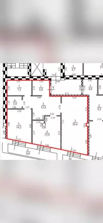 2-к кв. Омская область, Омск ул. Яковлева, 15 (82.5 м) - Фото 2