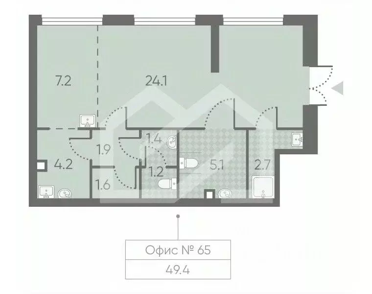 Помещение свободного назначения в Москва Производственная ул., 17 (49 ... - Фото 2