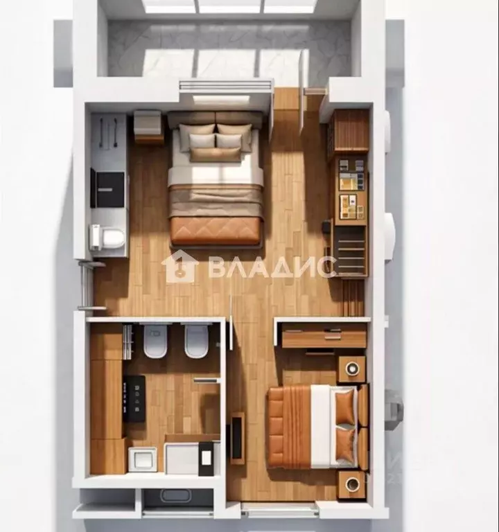 Квартира, студия, 24.6 м - Фото 2