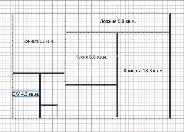 2-к кв. Брянская область, Брянск ул. Крахмалева, 31 (55.4 м) - Фото 1