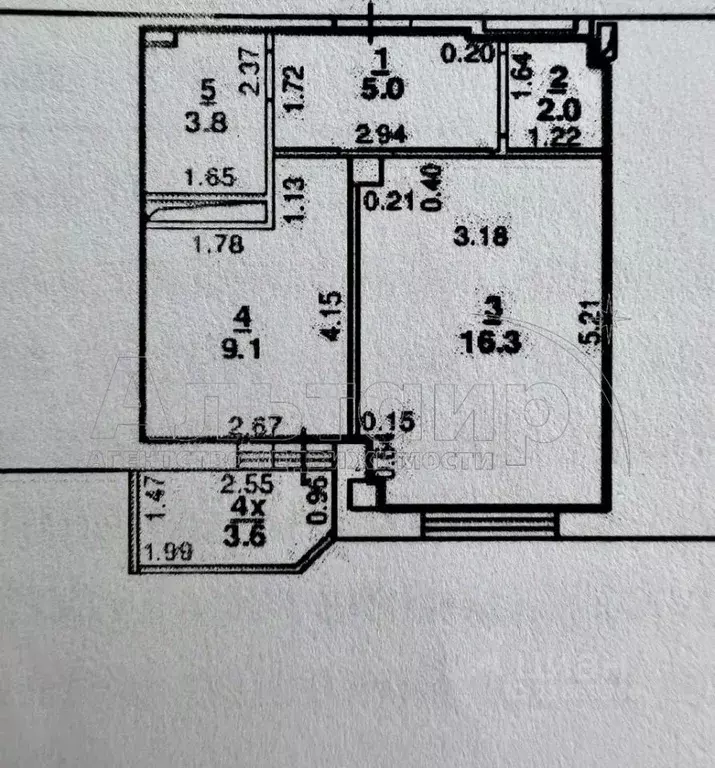 1-к кв. Ростовская область, Ростов-на-Дону бул. Платова, 6/82 (38.0 м) - Фото 1