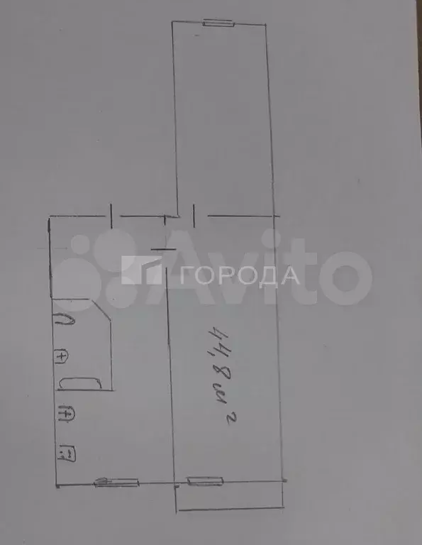 2-к. квартира, 44,8 м, 2/5 эт. - Фото 0