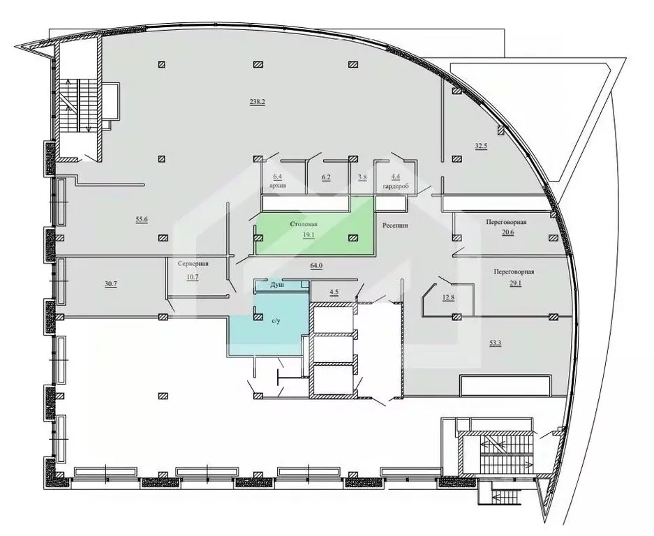 Помещение свободного назначения в Москва Снежная ул., 26 (618 м) - Фото 2
